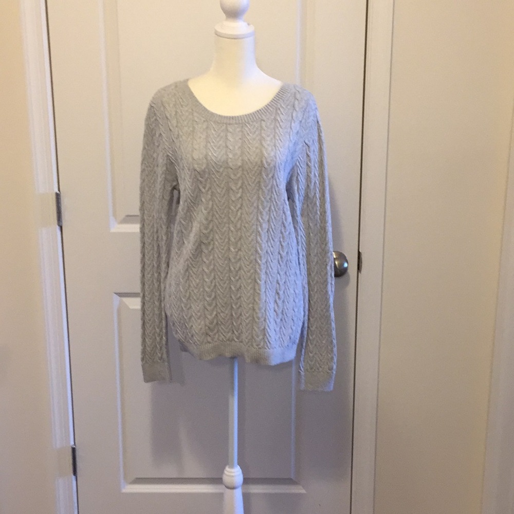 Lands End cable sweater